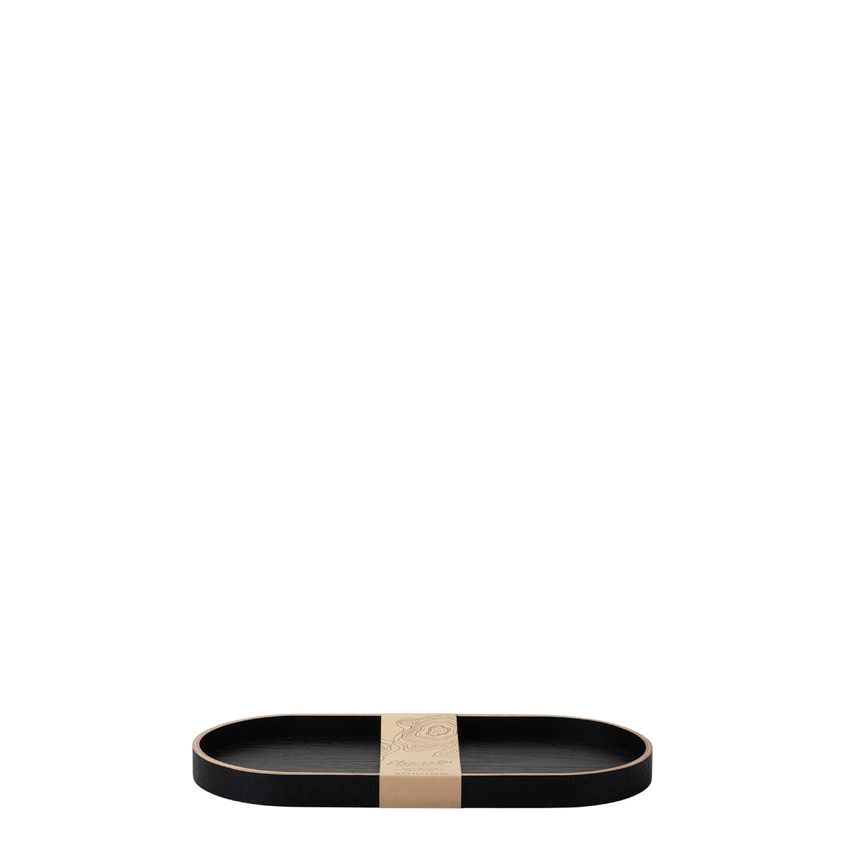 Tablett oval 35.5 x 16.5 x 2.5 cm – Elements Wood Wengue