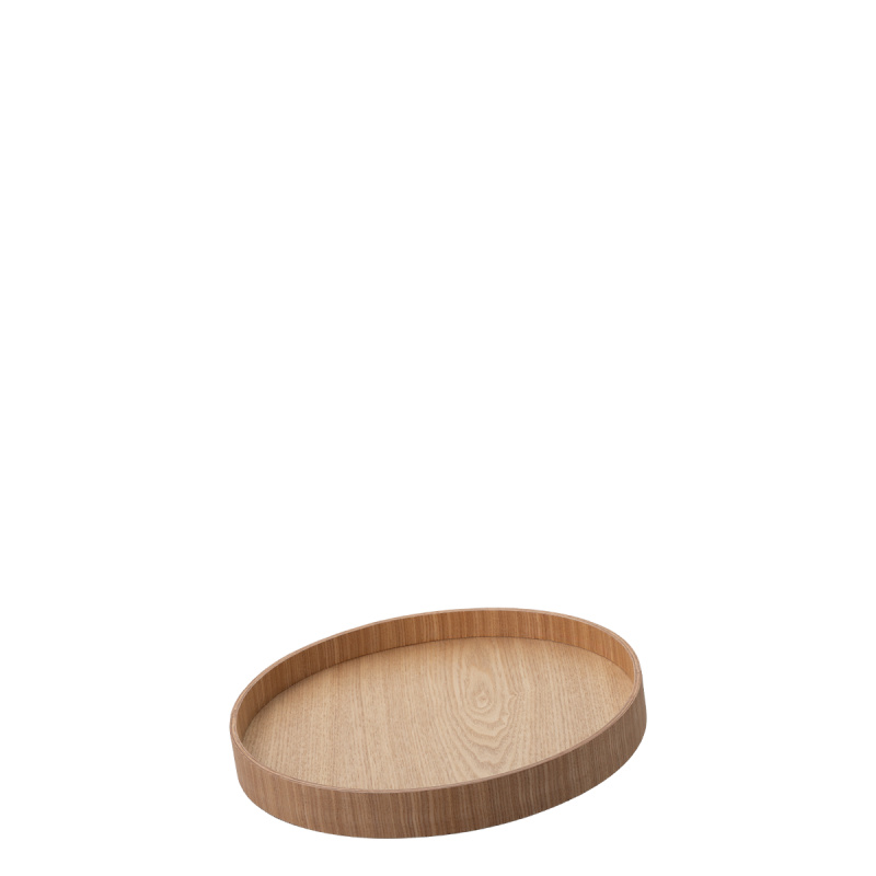 Tablett rund Ø 30 cm, H: 3.5 cm – Elements Wood Esche