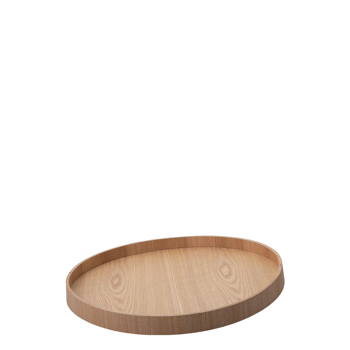 Tablett rund Ø 40 cm, H: 3.5 cm – Elements Wood Esche