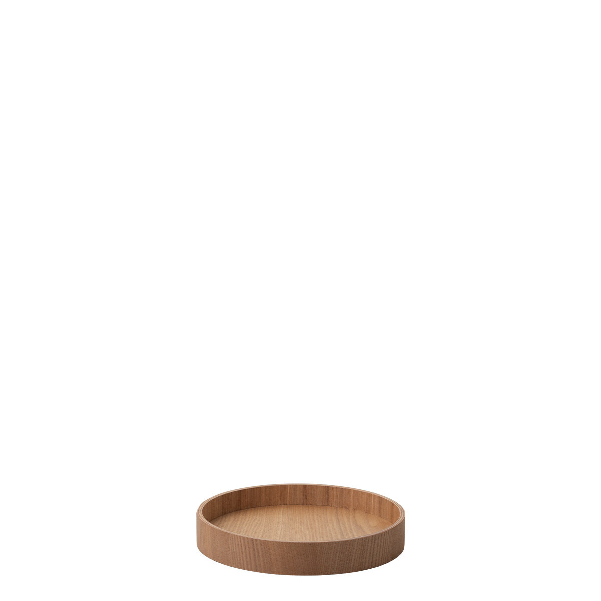 Tablett rund Ø 22 cm, H: 3.5 cm – Elements Wood Esche