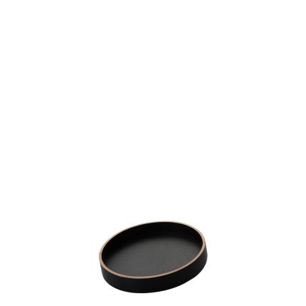 Tablett rund Ø 22 cm, H: 3.5 cm – Elements Wood Wengue