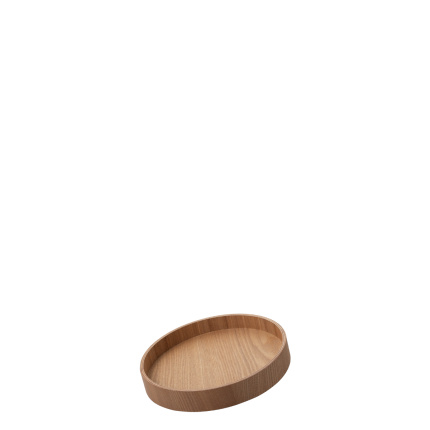 Tablett rund Ø 22 cm, H: 3.5 cm – Elements Wood Esche