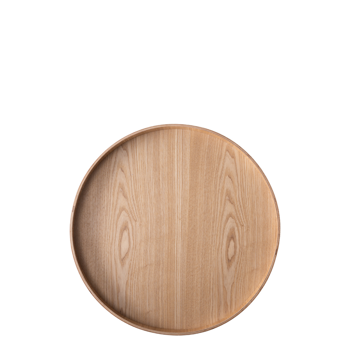 Tablett rund Ø 40 cm, H: 3.5 cm – Elements Wood Esche