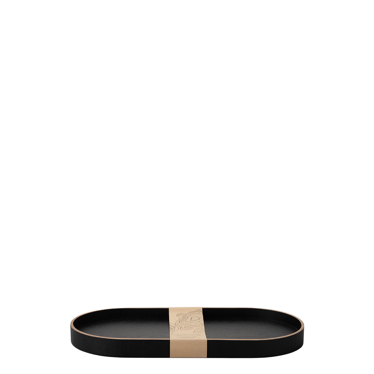 Tablett oval 40 x 20 x 3 cm – Elements Wood Wengue