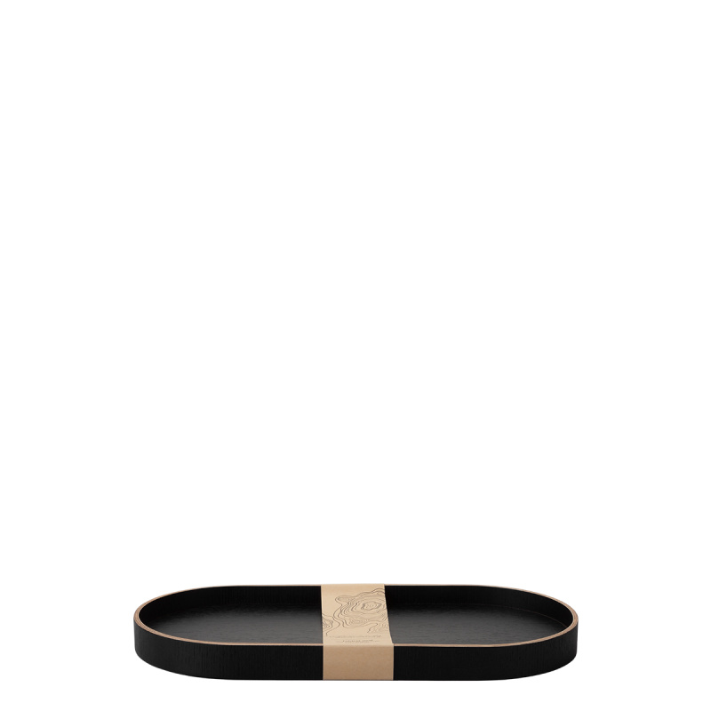 Tablett oval 40 x 20 x 3 cm – Elements Wood Wengue