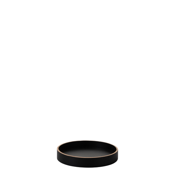 Tablett rund Ø 22 cm, H: 3.5 cm – Elements Wood Wengue