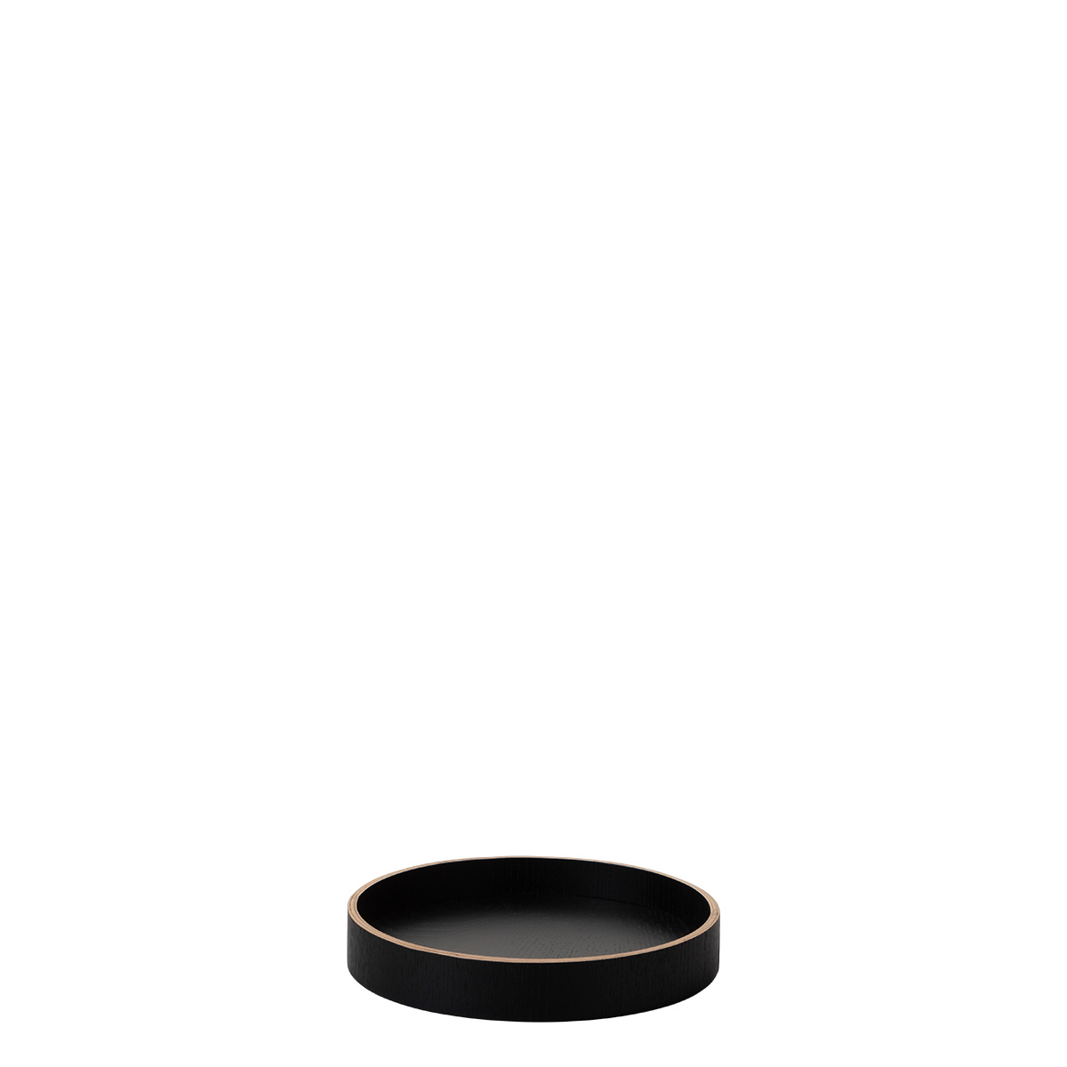 Tablett rund Ø 22 cm, H: 3.5 cm – Elements Wood Wengue