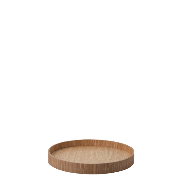 Tablett rund Ø 30 cm, H: 3.5 cm – Elements Wood Esche