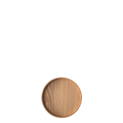 Tablett rund Ø 22 cm, H: 3.5 cm – Elements Wood Esche