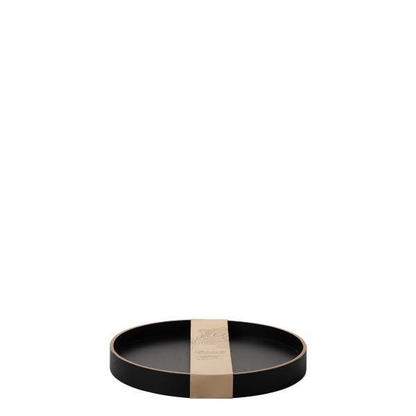 Tablett rund Ø 30 cm, H: 5 cm – Elements Wood Wengue