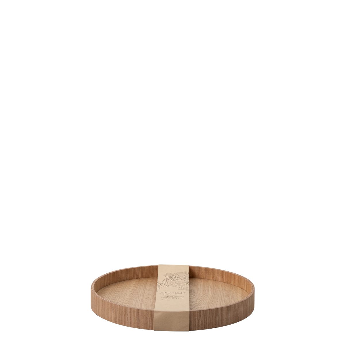 Tablett rund Ø 30 cm, H: 3.5 cm – Elements Wood Esche