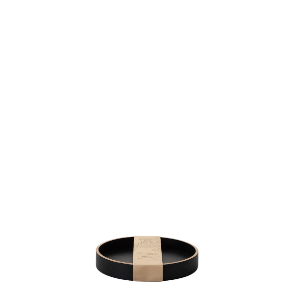 Tablett rund Ø 22 cm, H: 3.5 cm – Elements Wood Wengue