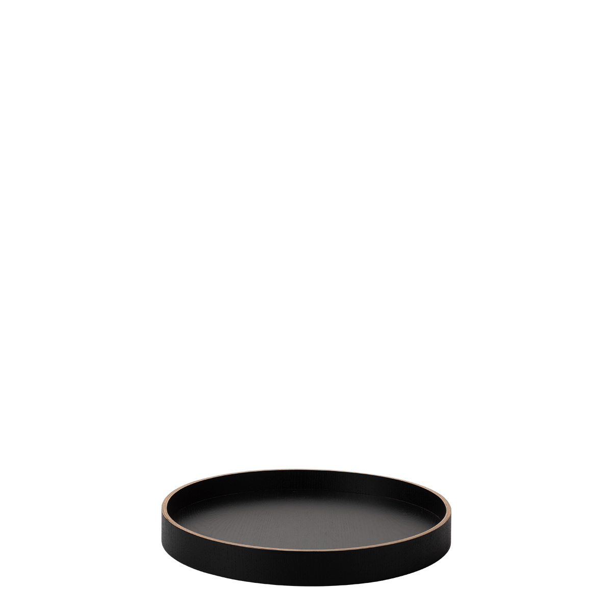 Tablett rund Ø 30 cm, H: 5 cm – Elements Wood Wengue
