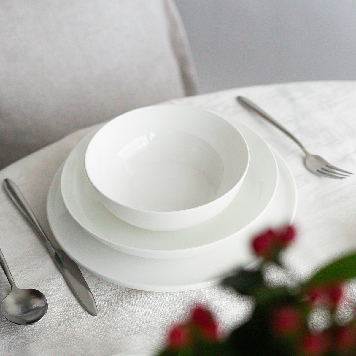 Schale 17 cm H: 6 cm — Premium Modern Platinum Line