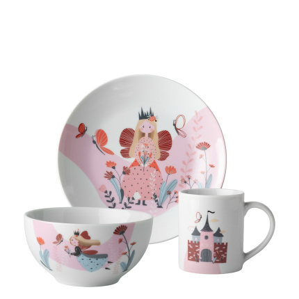 Kinder Porzellan-Set Princess 3-tlg. – KIDS WORLD