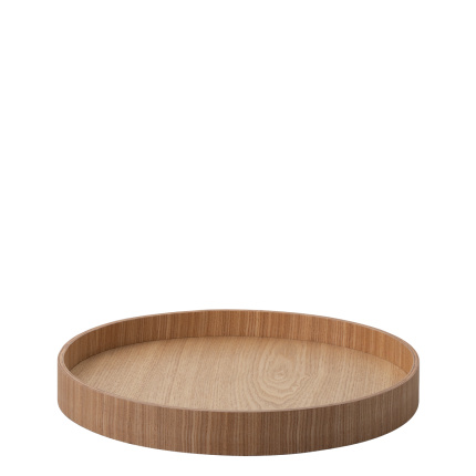Tablett rund Ø 30 cm, H: 3.5 cm – Elements Wood Esche