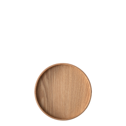 Tablett rund Ø 22 cm, H: 3.5 cm – Elements Wood Esche