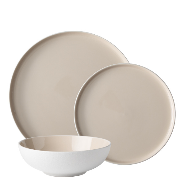 Teller-Set 12-tlg. — Fine Dining Ash