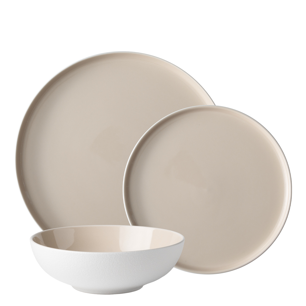 Teller-Set 12-tlg. — Fine Dining Ash