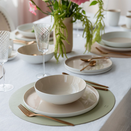 Teller-Set 12-tlg. — Fine Dining Ash