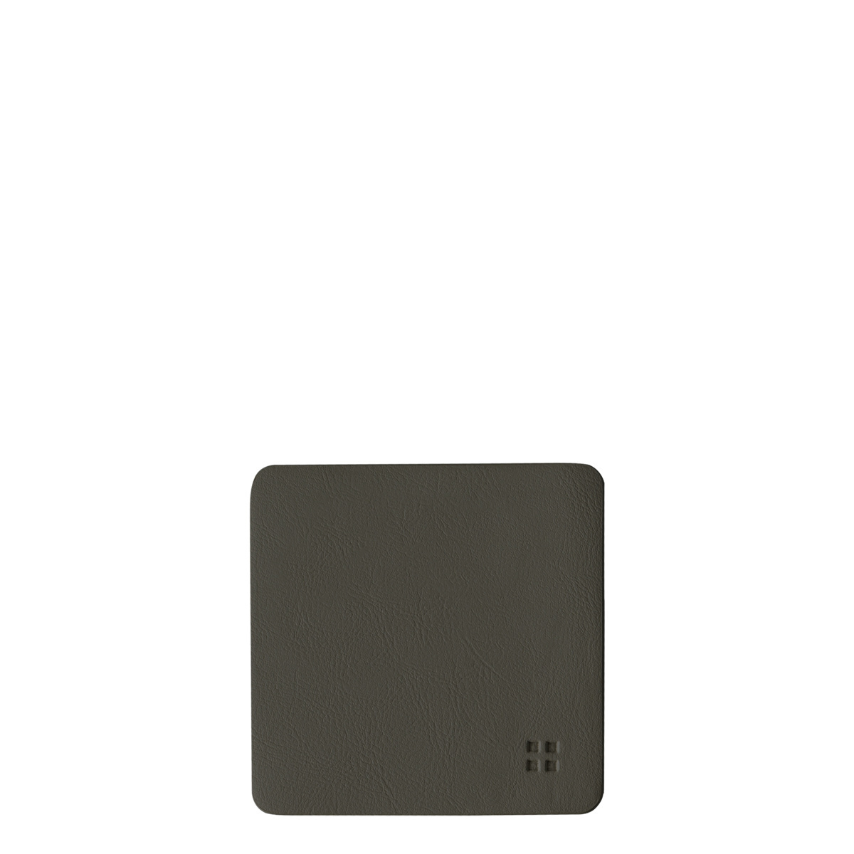 Glasuntersetzer eckig PVC anthrazit 10x10 cm - Elements Ambiente
