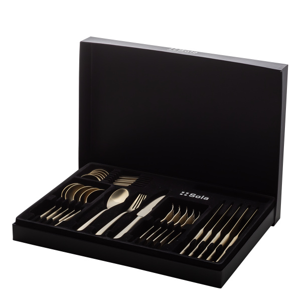Besteckset 24-tlg. - Salamanca PVD Champagne ganz matt