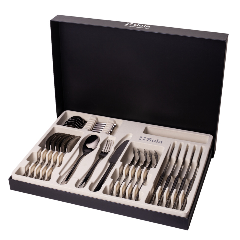Besteckset 24-tlg. – Salamanca PVD grey