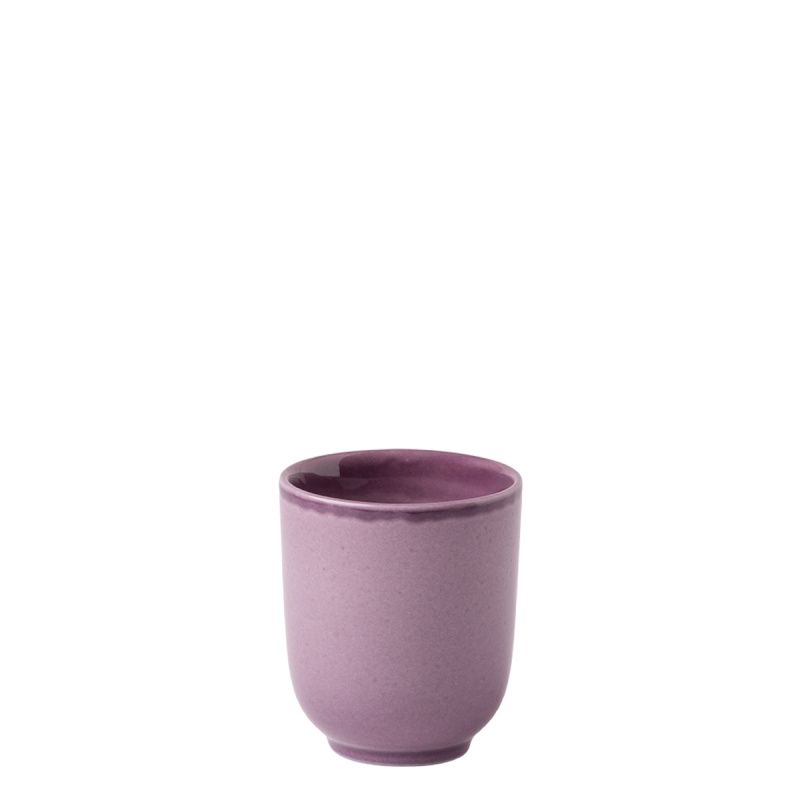 Mokkatasse ohne Henkel 80 ml | Gaya Solatelier Aubergine