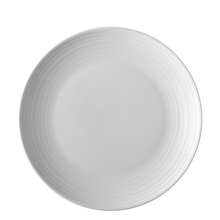 Teller flach Coupe classic Deco 29 cm Set 6-tlg. – UNIVERS Weiss