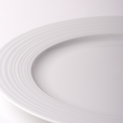 Teller flach Deco 29 cm 6-tlg. — Univers weiss