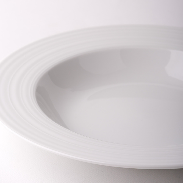 Talerz głęboki z rantem Deco 22 cm zestaw 6 szt. – UNIVERS biały