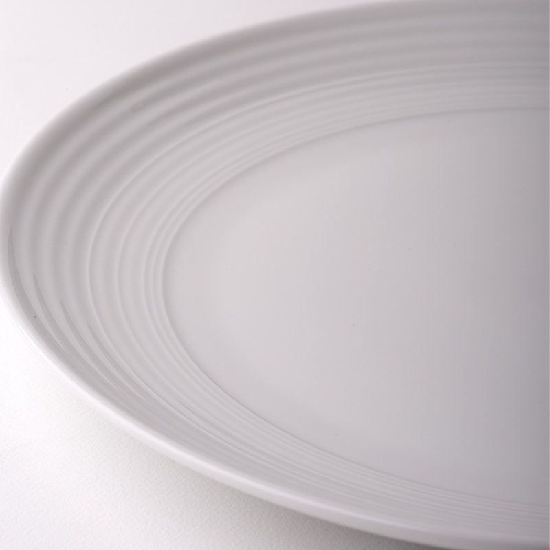 Teller flach Coupe classic Deco 27 cm Set 6-tlg. – UNIVERS Weiss