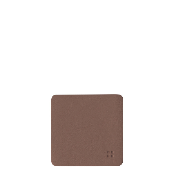 Glasuntersetzer eckig PVC altrosa 10x10 cm - Elements Ambiente