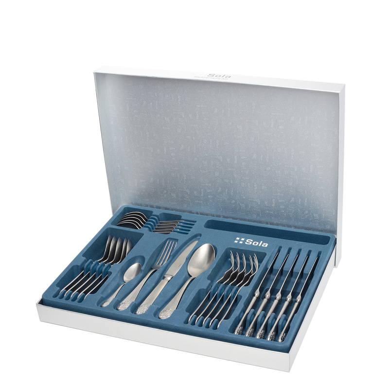 Besteck-Set 24-tlg. - Baguette Vintage Plesnivec matt