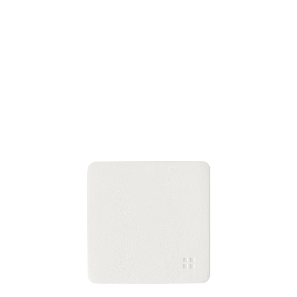 Glasuntersetzer eckig PVC weiss 10x10 cm - Elements Ambiente