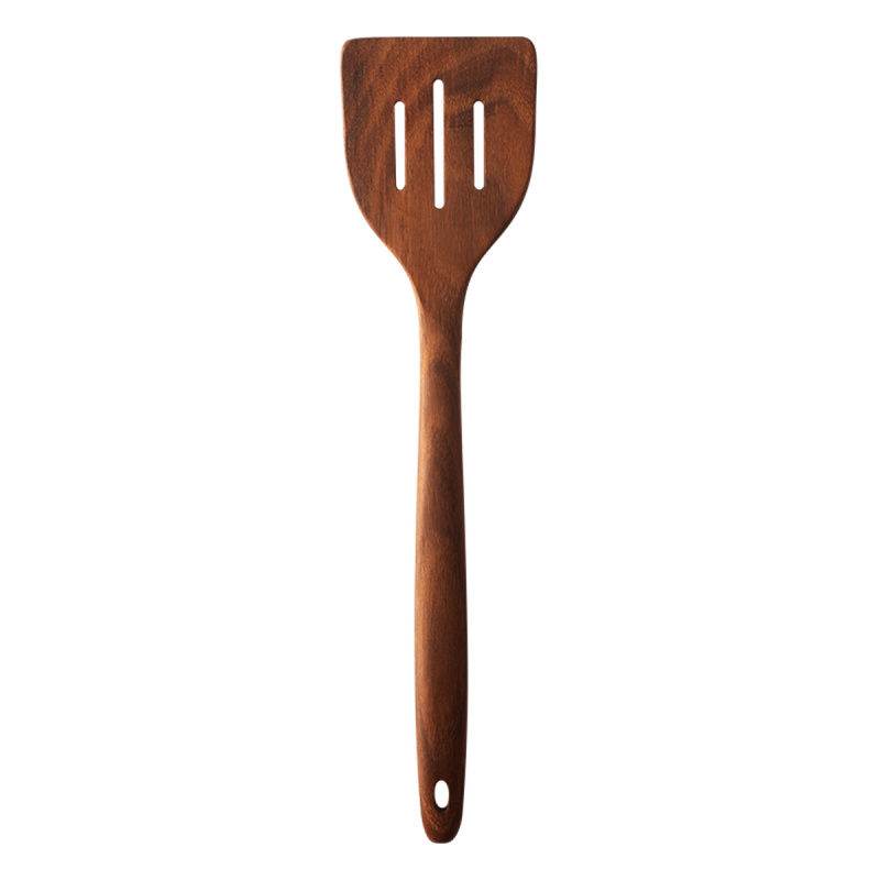 Pfannenwender mit Schlitzen Teak 30,5 x 7,4 x 1,9 cm - GAYA Wooden