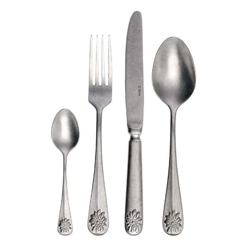 Besteck-Set 24-tlg. - Baguette Vintage Plesnivec matt