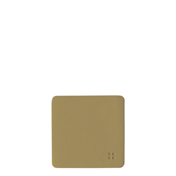 Glasuntersetzer eckig PVC Gold 10x10 cm - Elements Ambiente