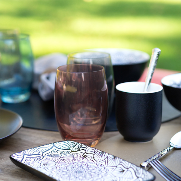 Gläser Tumbler burgundy 460 ml 6 Stk. - Optima Glas Lunasol