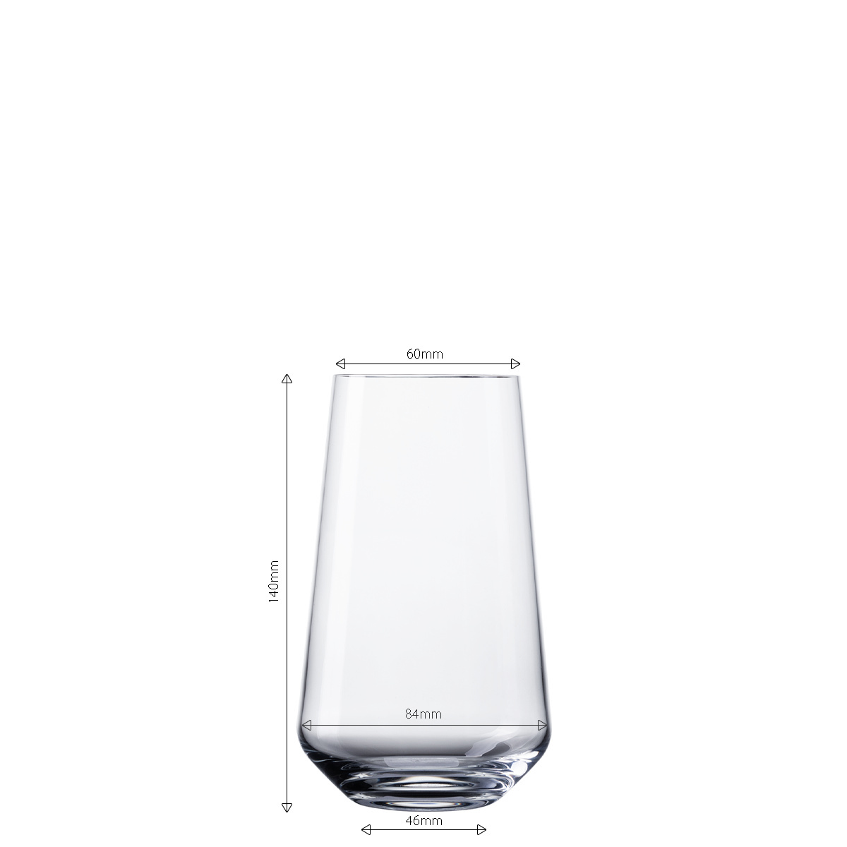 Tumbler Gläser 500 ml 4er-Set - Century Glas Lunasol META Glass