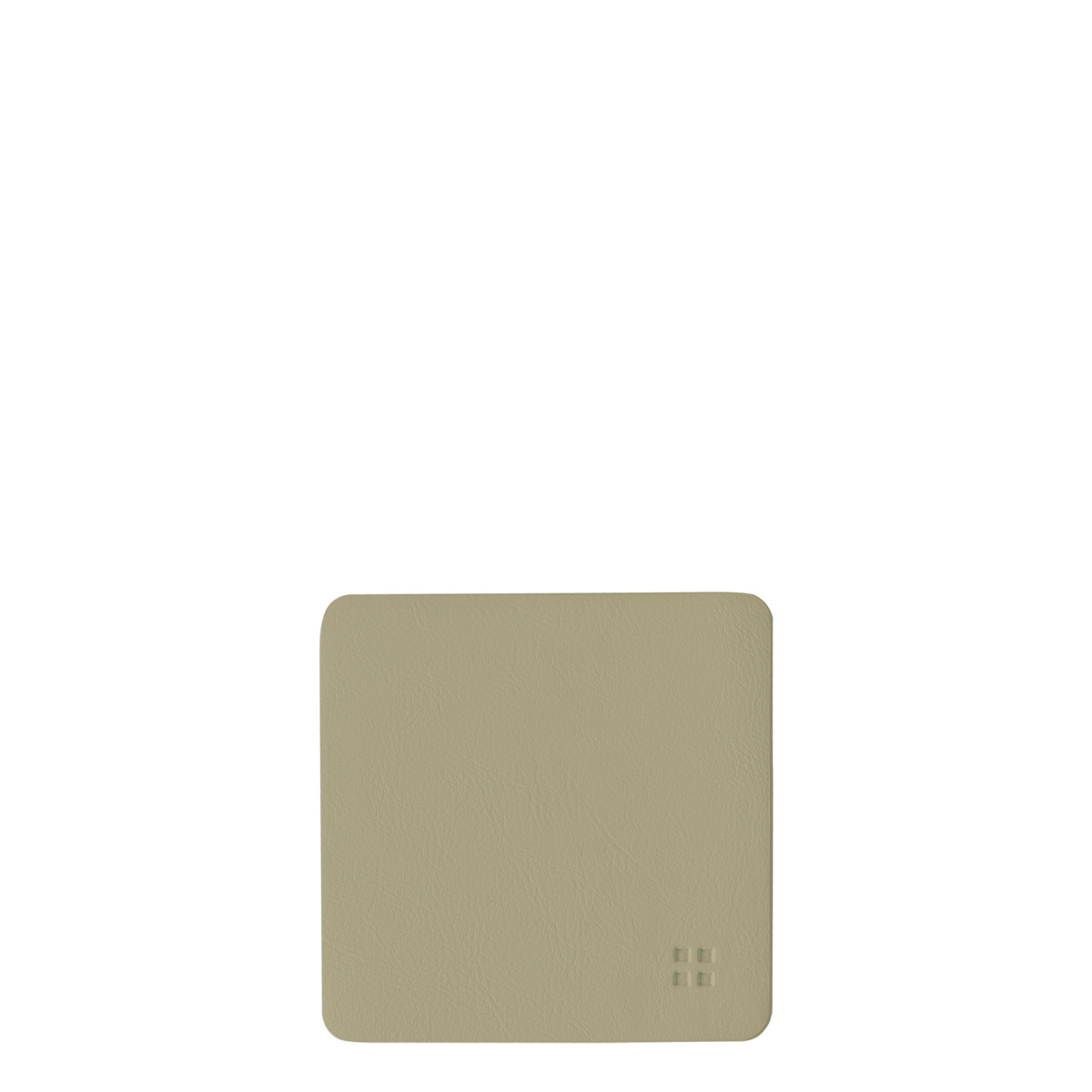 Glasuntersetzer eckig PVC Olive 10x10 cm - Elements Ambiente