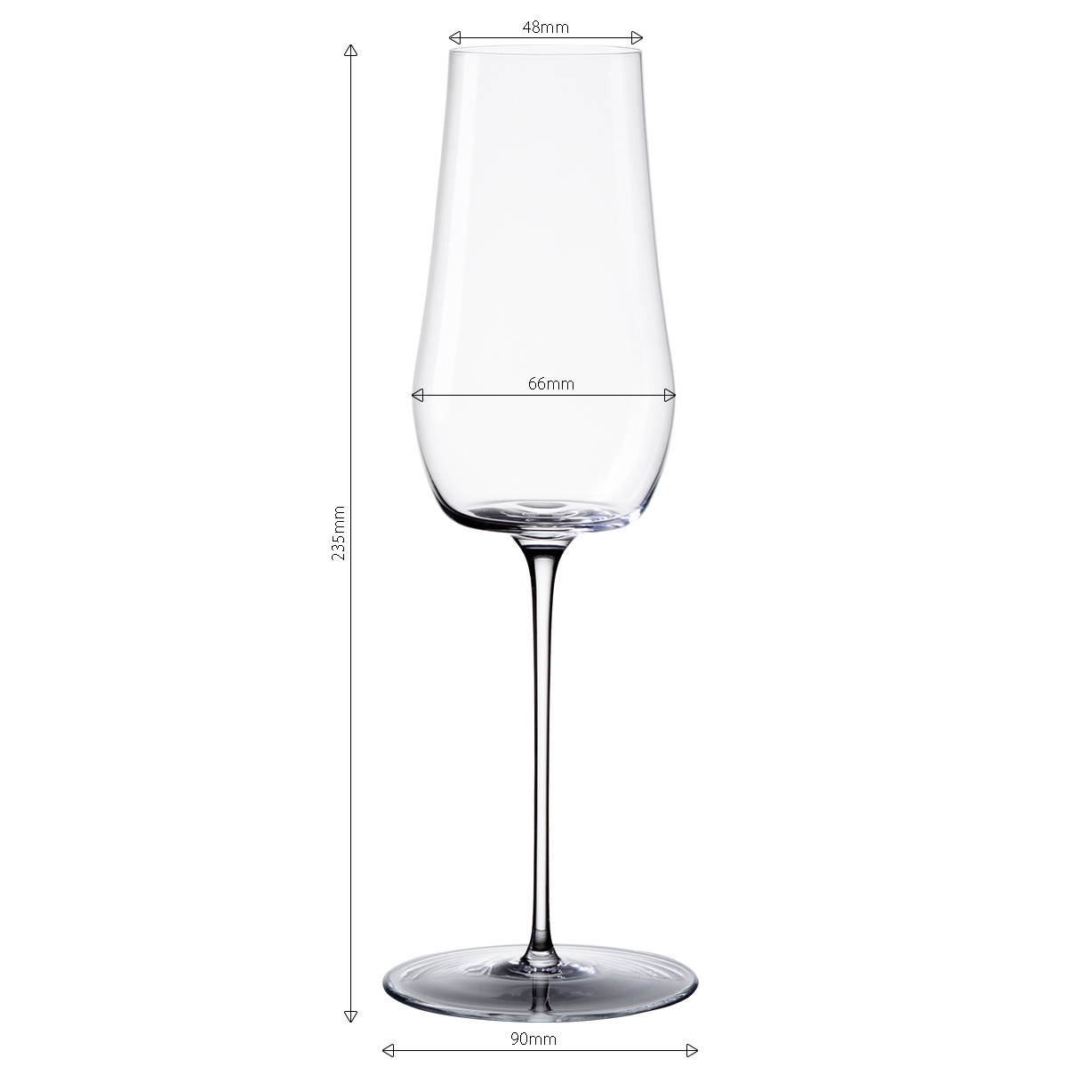 Champagner-Glas 220 ml Set 2-tlg. Green Wave Glas Lunasol