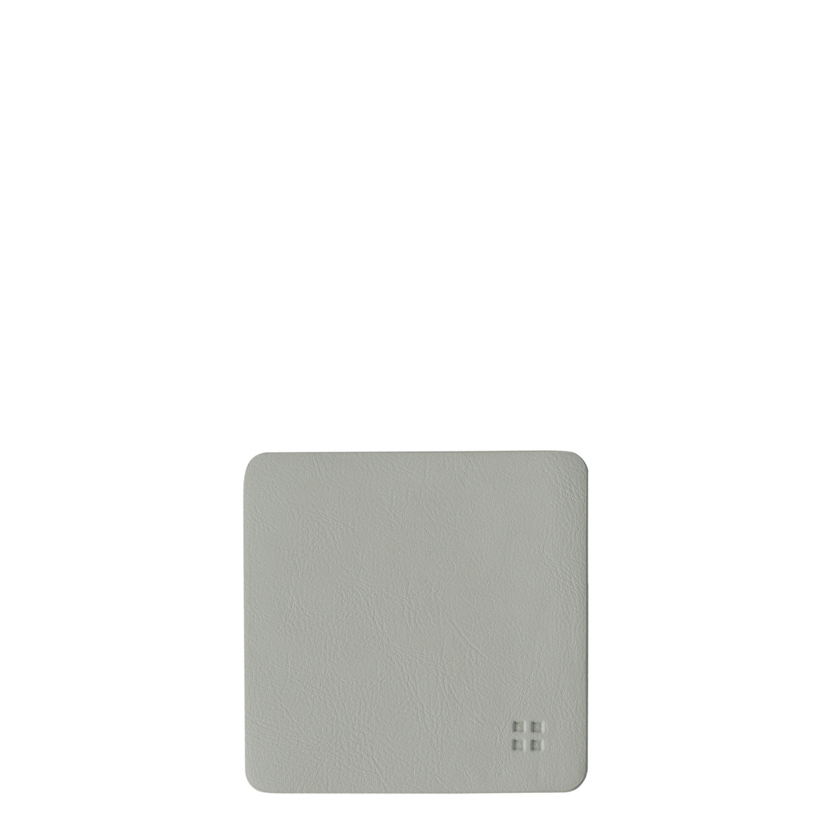 Glasuntersetzer eckig PVC Silber 10x10 cm - Elements Ambiente