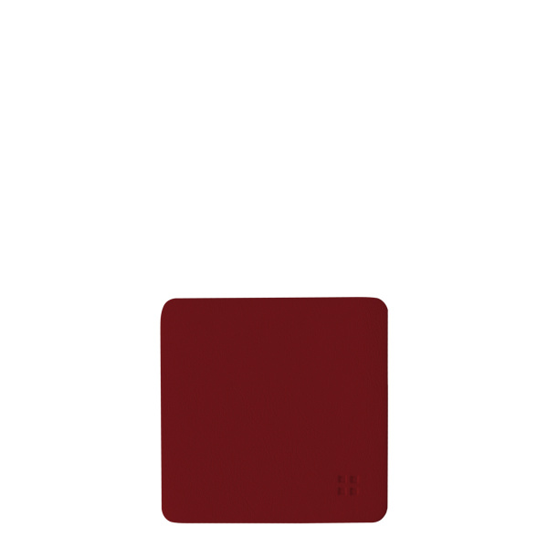 Glasuntersetzer eckig PVC Bordeaux 10x10 cm - Elements Ambiente