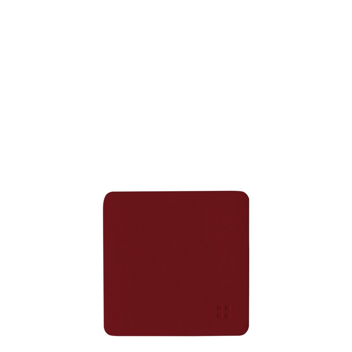 Glasuntersetzer eckig PVC Bordeaux 10x10 cm - Elements Ambiente