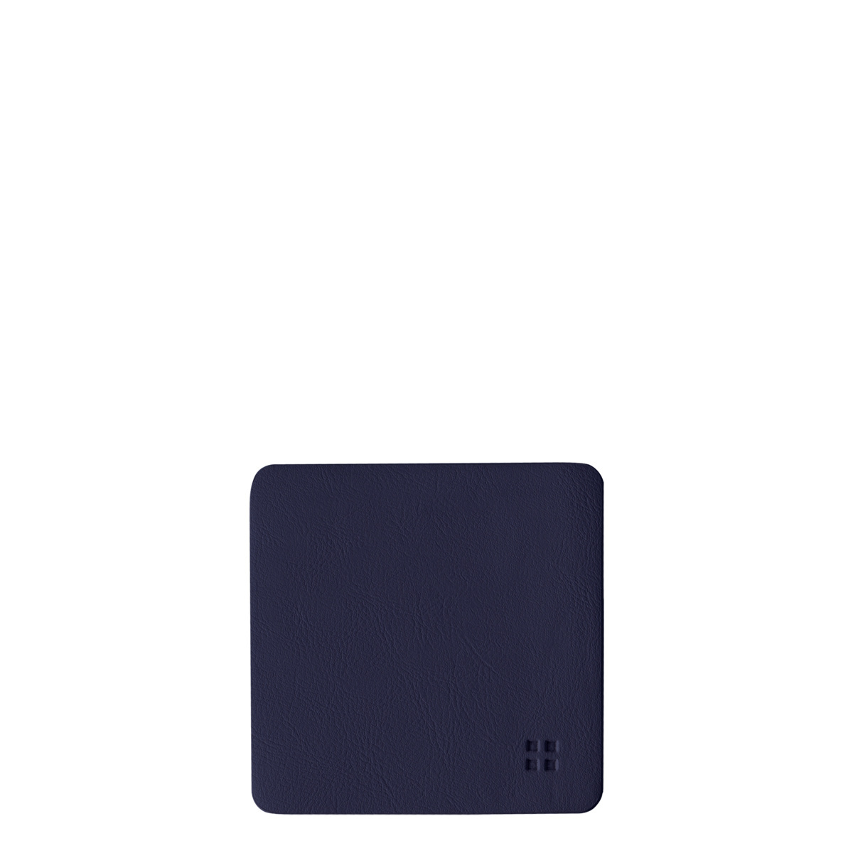 Glasuntersetzer eckig PVC blau 10x10 cm - Elements Ambiente