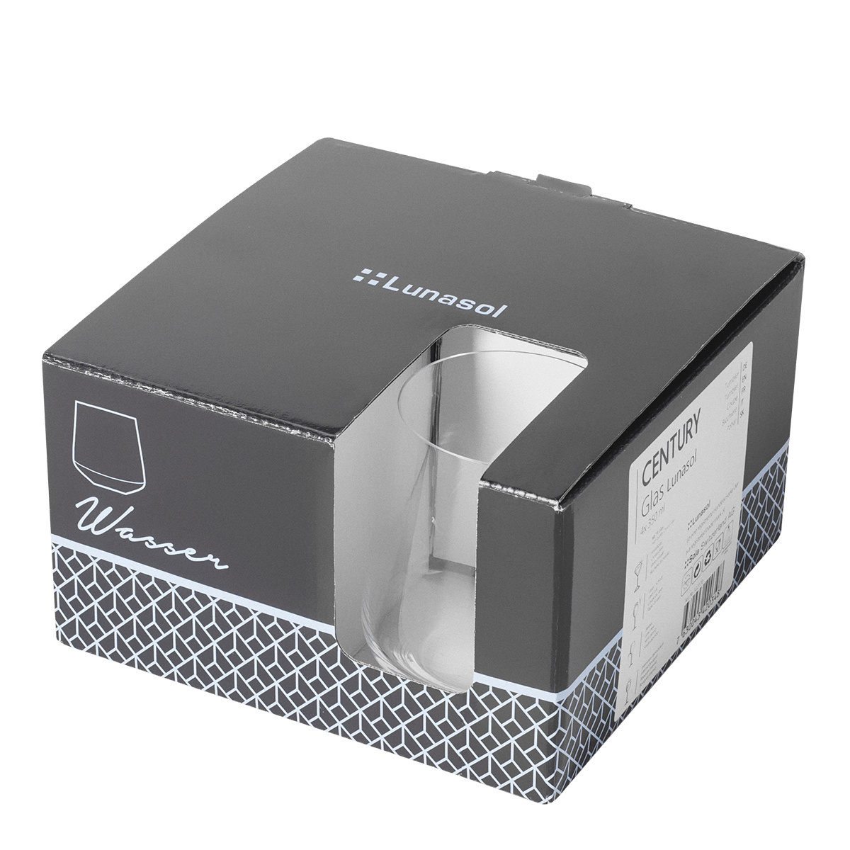 Tumbler Gläser 350 ml 4er-Set - Century Glas Lunasol META Glass
