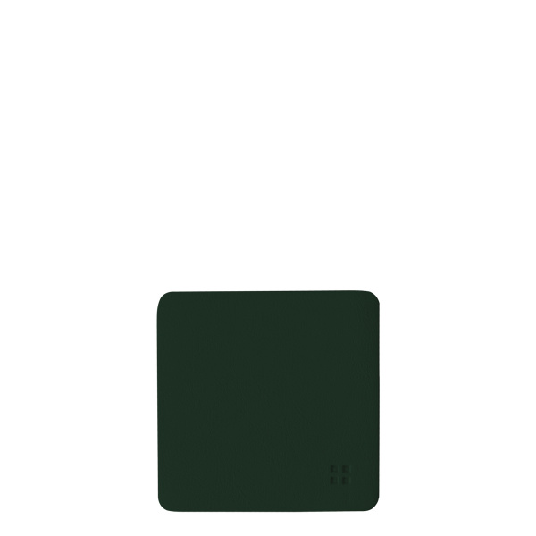 Glasuntersetzer eckig PVC grün 10x10 cm - Elements Ambiente