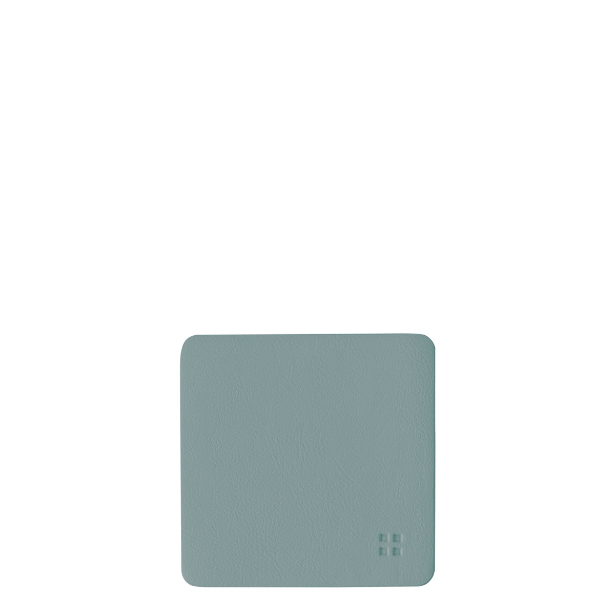 Glasuntersetzer eckig PVC hellblau 10x10 cm - Elements Ambiente