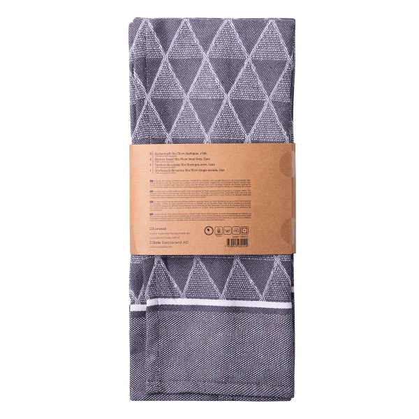 Stahlgraues Küchentuch 50 x 70 cm 2 Stk. – Basic Ambiente